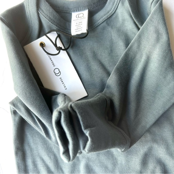 Colored Organics Landry Gown Size 0 - 3 Months NWT Sack Solid Harbor Blue - Picture 8 of 9